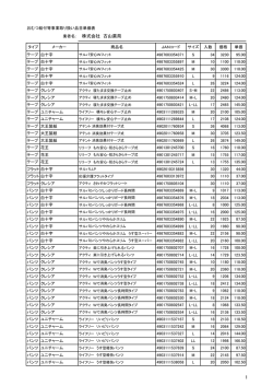 単価表（PDF：193KB）