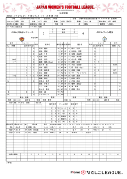 公式記録 - なでしこリーグ