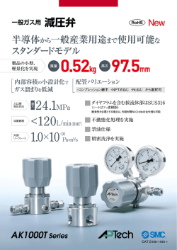 一般ガス用 減圧弁 AK1000T Series