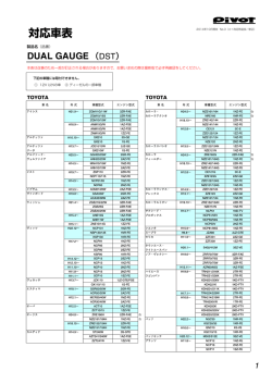 DST 対応車表