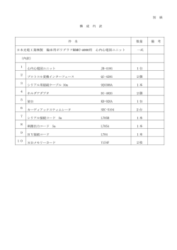 JB-410G 1台 QI-420G 2個 920399A 1本 DI-402G 2個 KD