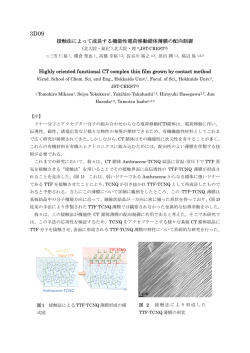 Hig 接触法 ghly orien 法によって nted functi て成長する機 ional CT co