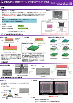 誘電泳動による細胞パターニング可能なデバイスへの改良