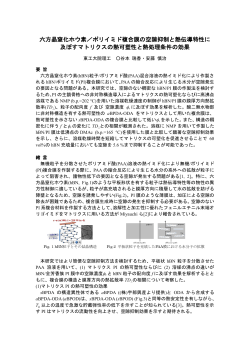 六方晶窒化ホウ素／ポリイミド複合膜の空隙抑制と熱伝導特性に 及ぼす