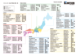プレセッター加工可能工場一覧