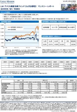 LM・アメリカ高配当株ファンド（3ヵ月決算型） マンスリー・レポート