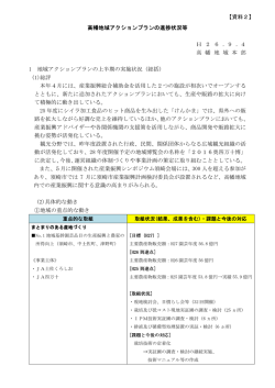 第2期高幡地域アクションプランの進捗状況等について・ H26年度 地域