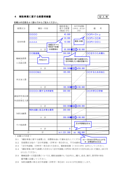 経費明細書記入例【共通】 （PDF:203KB）