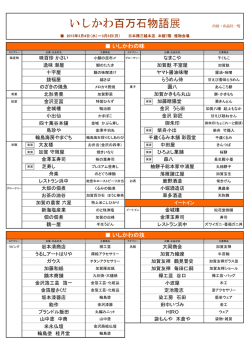 出展・出品一覧(PDF・111KB)
