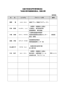 松阪赤菜官能審査委員会