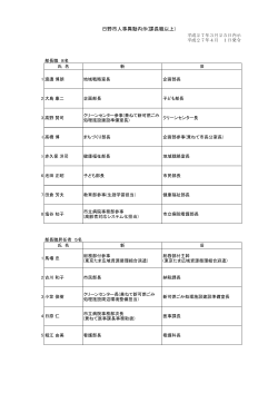 平成27年4月1日付け人事異動 [147KB pdfファイル];pdf