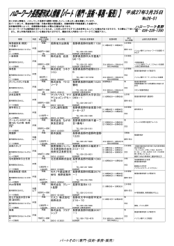 パート求人情報（PDF:213KB）;pdf