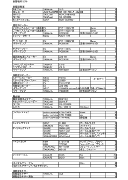 音響機材リスト 音響調整室 ミキサー YAMAHA QL5 1 BDレコーダー