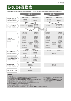 E-tube互換表 - E-tube Project