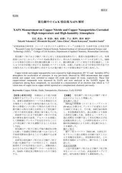 窒化銅中の Cu K 吸収端 XAFS 解析 XAFS
