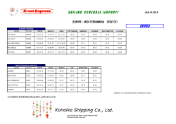 SAILINGSCHEDULE ( EXPORT ) CY(FCL)