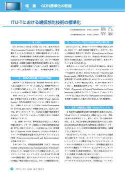 ITU-Tにおける網仮想化技術の標準化 - ITU-AJ