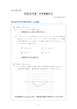 中学校数学A（PDF：422KB）