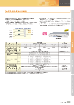 8混合器内蔵RF切替器 (p.11)