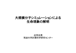 大規模分子シミュレーションによる 生命現象の解明