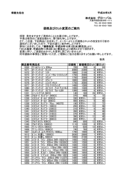 価格・ロット改定のご案内（PDFで開きます）