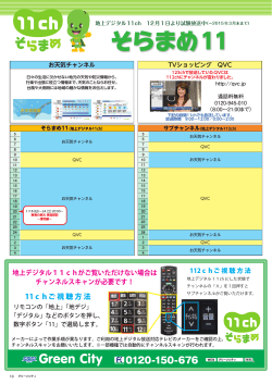 TVショッピング QVC お天気チャンネル