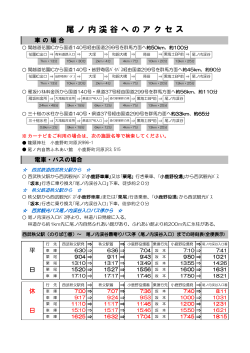 尾ノ内渓谷アクセス（PDF）