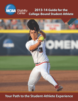 Guide for the College-Bound Student-Athlete
