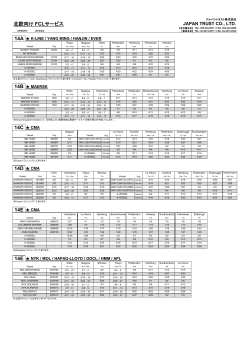 14C CMA 14D CMA 14E CMA 北欧向け FCLサービス