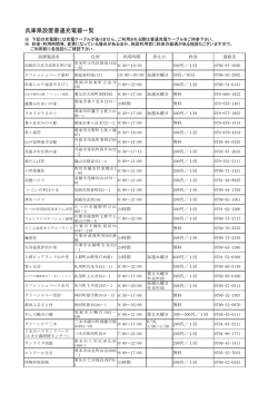 兵庫県設置普通充電器一覧