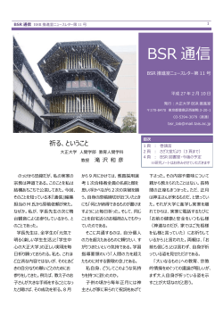 BSR通信第11号(2015年02月10日発行)