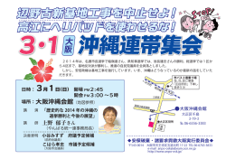 案内ビラ（PDF） - 大阪安保ホームページ