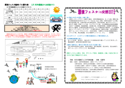 環境フェスタ臨時バス運行表 （JR 河内磐船から