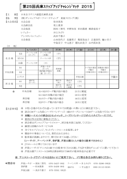 日程 - 日本女子テニス連盟兵庫県支部