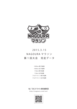2 0 1 5 . 3 . 1 5 N A G O U R A マラソン 第1回大会 完走データ
