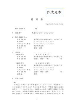 意見書の作成見本（PDF：50KB）;pdf