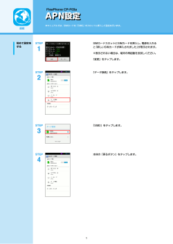 FleaPhone CP-F03a APN設定