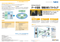 InforFrame Dr.Sum EA データ活用／情報分析ソフトウェア