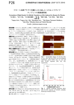 リモート水素プラズマ支援による SiO2 上への Fe シリサイド ナノドットの