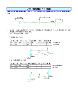 JT30 横断測量(レベル・舗装)
