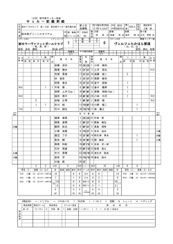 公式記録 - 栃木県サッカー協会
