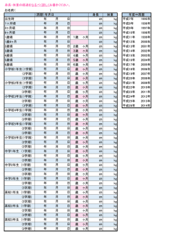成長記録