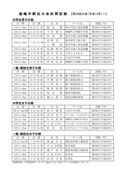 区間記録