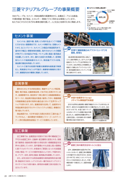 三菱マテリアルグループの事業概要