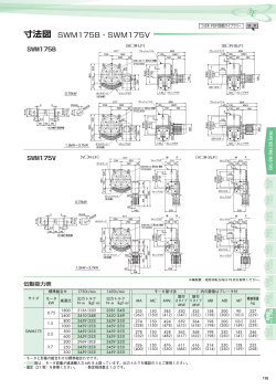 寸法図 SWM175B・SWM175V