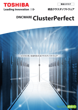 DNCWARE ClusterPerfect カタログ