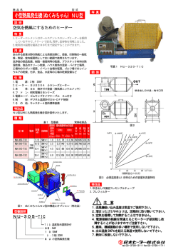 小型熱風発生機(ぬくみちゃん) NU型
