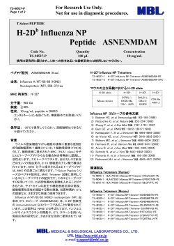 H-2Db Influenza NP peptide