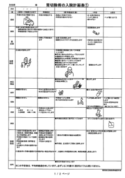 胃切除術（患者用）