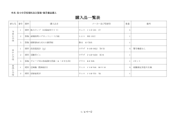 購入品一覧表
